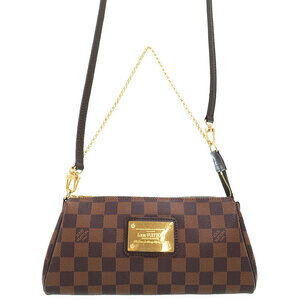Louis Vuitton Damier Ebene Eva Shoulder Bag Brown